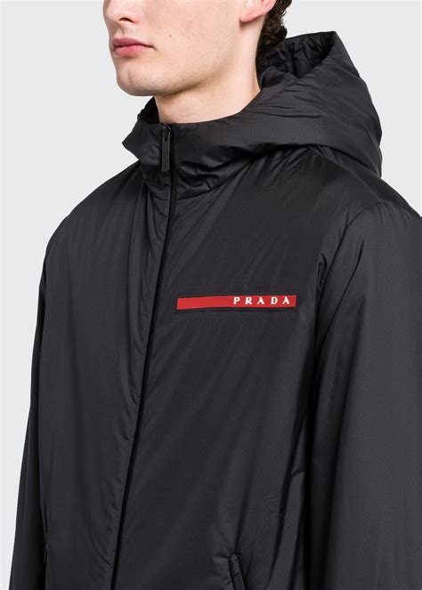 prada jacket mens outlet|prada winter jackets men's.